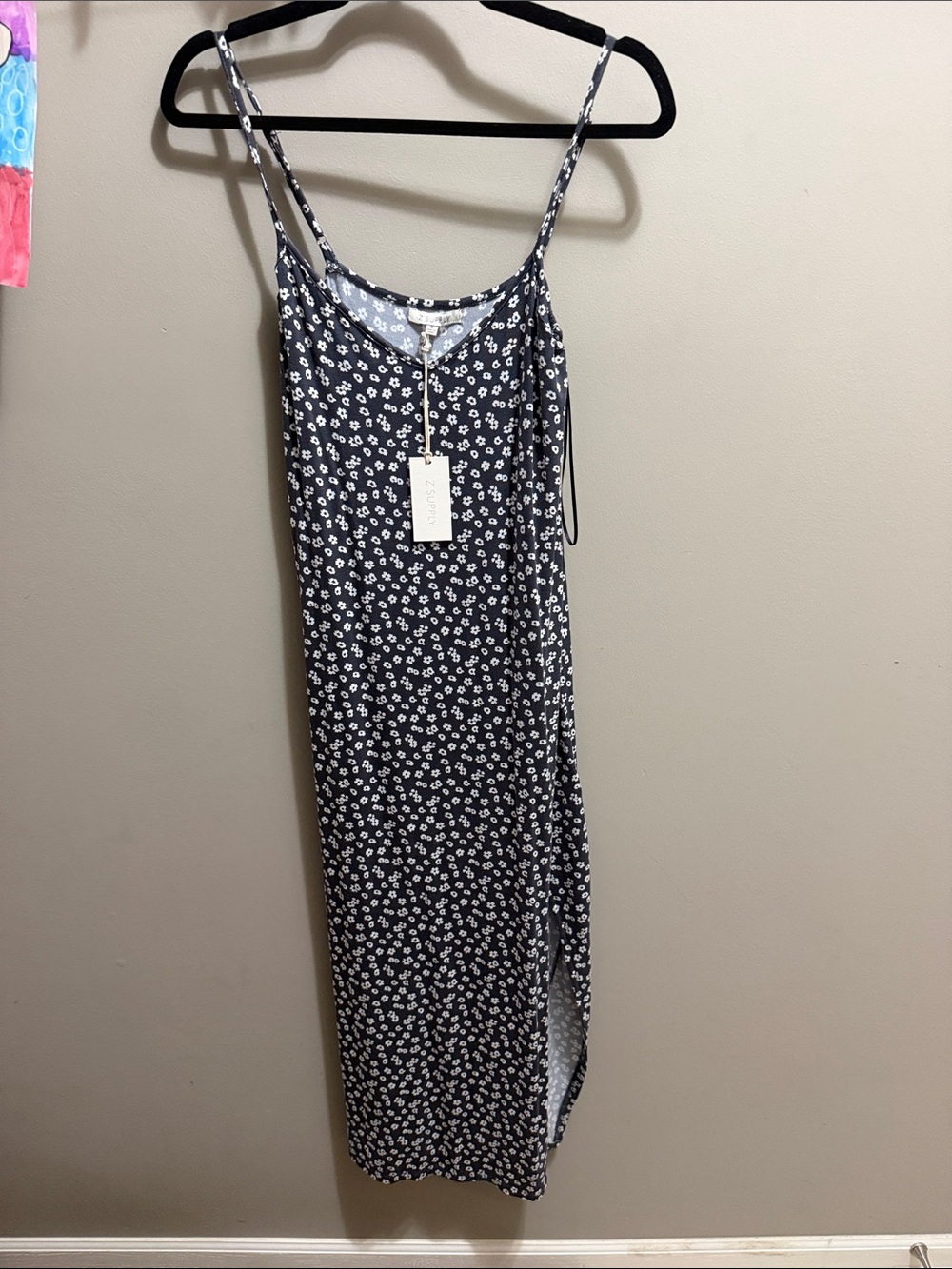 Floral Spaghetti-Strap Maxi Dress